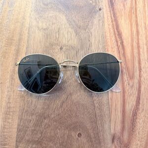 Ray-Ban Gold Frame Sunglasses with Dark Lenses